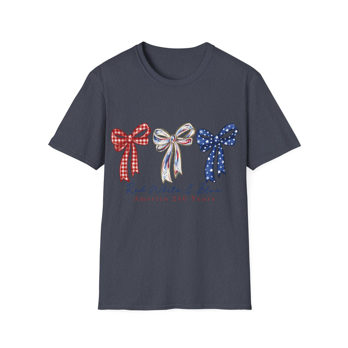 Patriotic Red White & Blue Bow T-Shirt