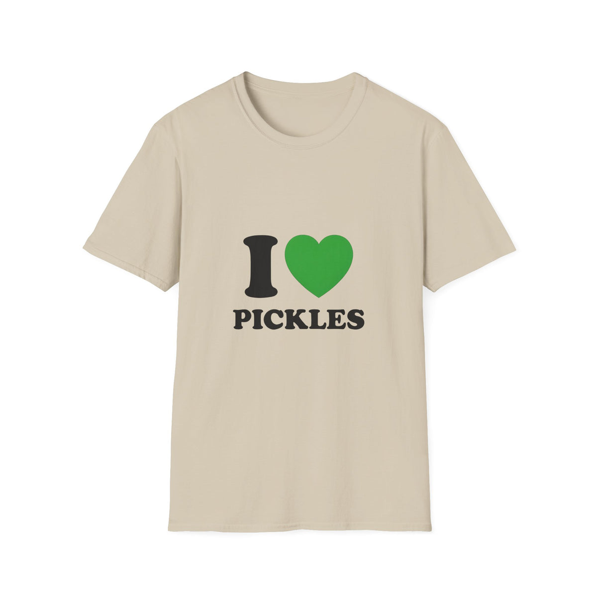 T-Shirt — "I  Pickles" Graphic Tee (Green Heart)