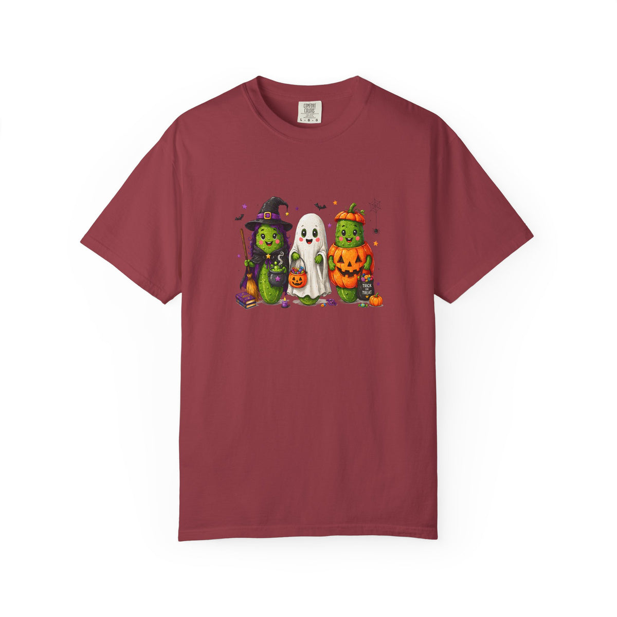 Halloween Trio T-Shirt — Cute Witch, Ghost & Pumpkin Costume Tee