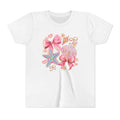 Kids Tee — Pink Seashells & Bows Beach Graphic