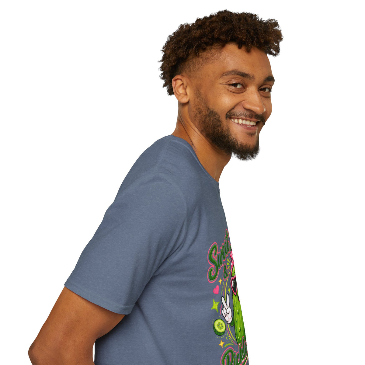 Sweet Sassy Pickle T-Shirt — "Sweet, Sassy & Pickle Obsessed" Cute Cactus/Pickle Graphic Tee