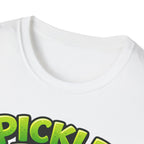 Adult Unisex Pickle Time T-Shirt — Cute Cartoon Pickle Jar Tee