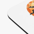 Witch's Drive-Thru Halloween Mouse Pad — Cute Spooky Ghost & Pumpkin Desk Mat