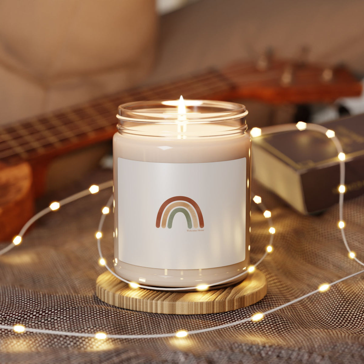 Soy Candle Muted Boho Arc, Nursery Decor