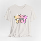 Beach Vibes T-Shirt — Pastel Retro Graphic Tee