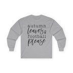 Autumn Leaves & Football Please Long Sleeve Tee