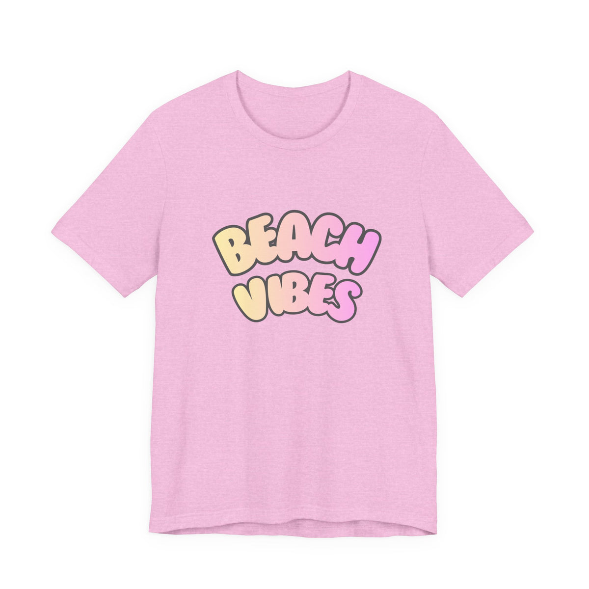 Beach Vibes T-Shirt — Pastel Retro Graphic Tee