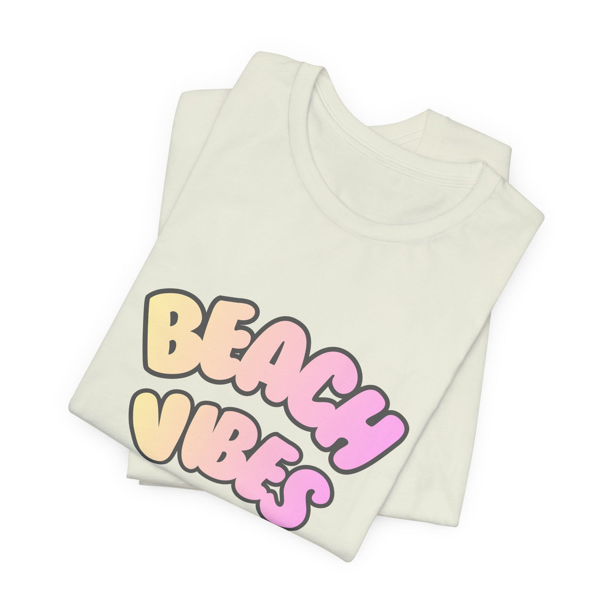 Beach Vibes T-Shirt — Pastel Retro Graphic Tee