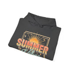 Summer Vibes Hoodie — Retro Sunset Graphic Pullover