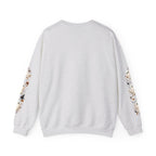 Ghost & Sunflower Crewneck Sweatshirt — Spooky Autumn Floral Pullover