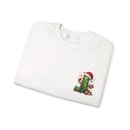 Christmas Cactus Sweatshirt — Cute Santa Hat Holiday Crewneck