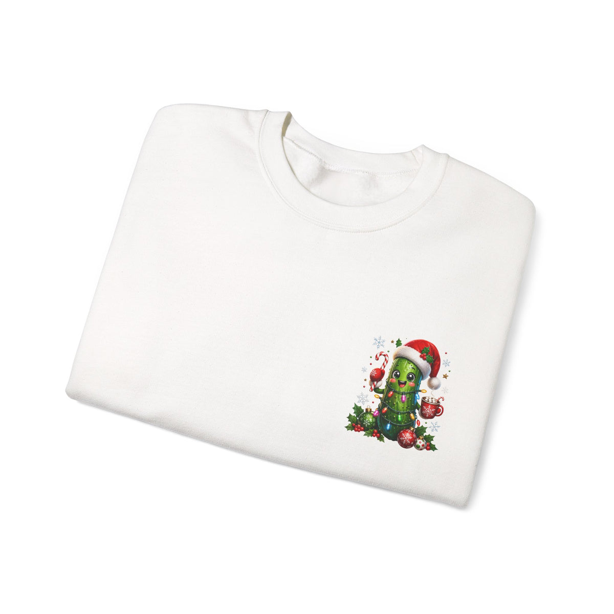 Christmas Cactus Sweatshirt — Cute Santa Hat Holiday Crewneck