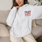 Peace Love Pickles Hoodie — Retro Groovy Graphic Hoodie