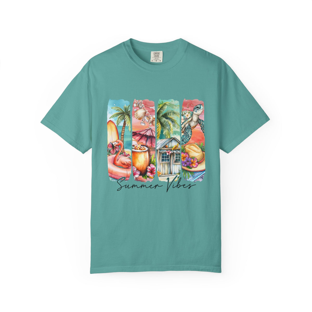 Summer Vibes T-Shirt — Tropical Beach Graphic Tee