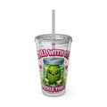 Pickle Time Tumbler with Straw — Cute 'Dill With It' 16oz Cold Cup