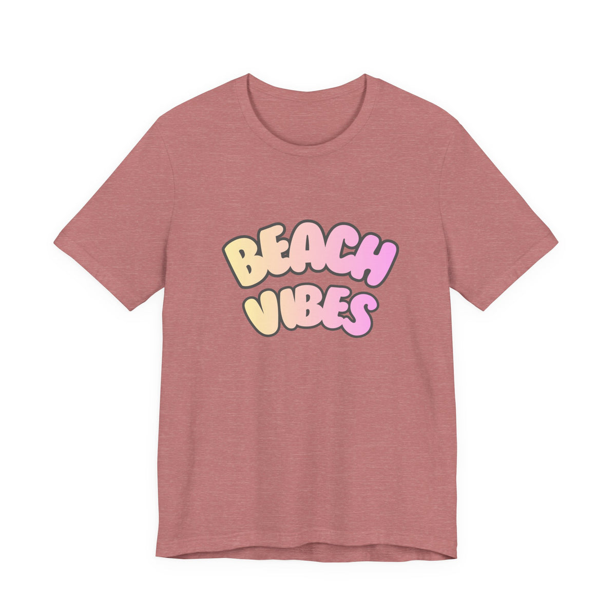 Beach Vibes T-Shirt — Pastel Retro Graphic Tee