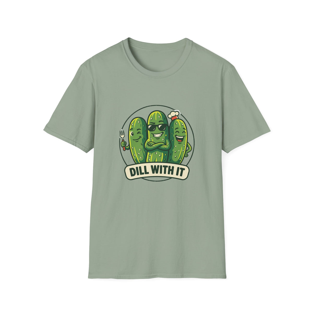 Dill With It T-Shirt — Funny Pickle Graphic Tee