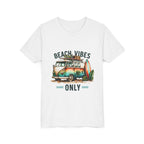 Kids Tee — "Beach Vibes Only" Surf Van Graphic