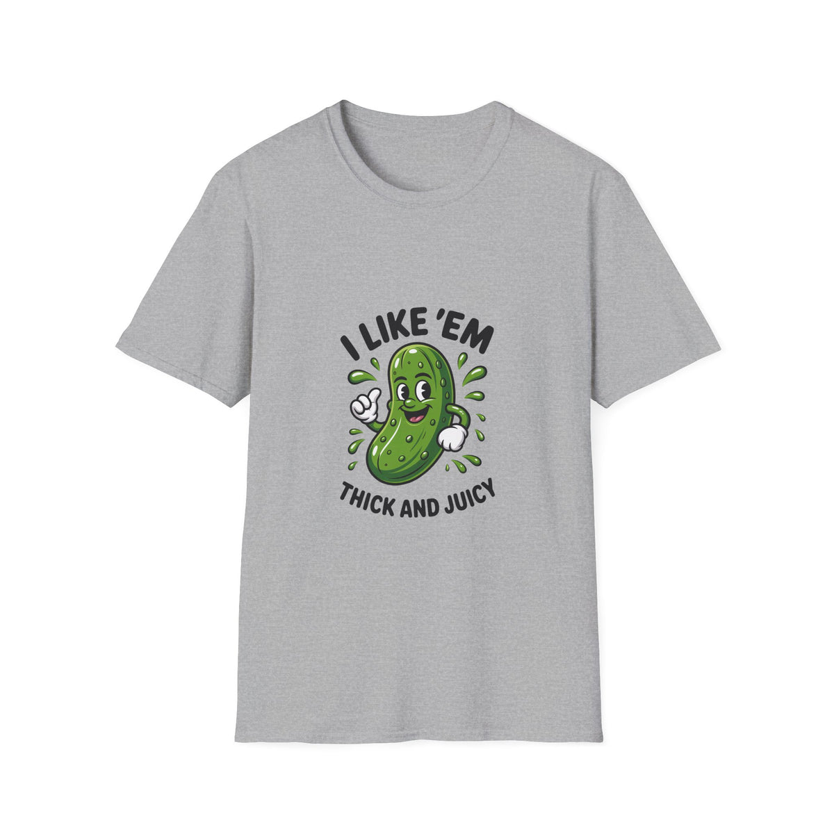 I Like 'Em Pickle T-Shirt — Cute Cartoon Pickle Graphic Tee