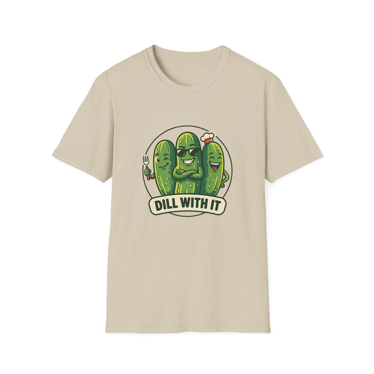 Dill With It T-Shirt — Funny Pickle Graphic Tee