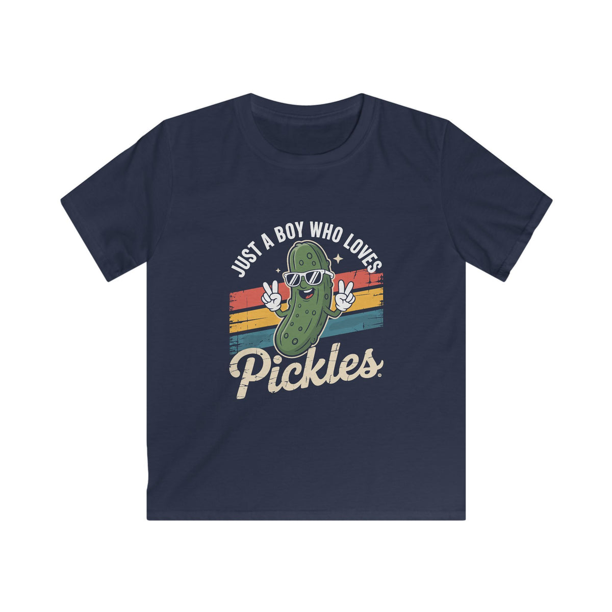 Kids Tee — Retro Dancing Pickle "Pickles" Shirt