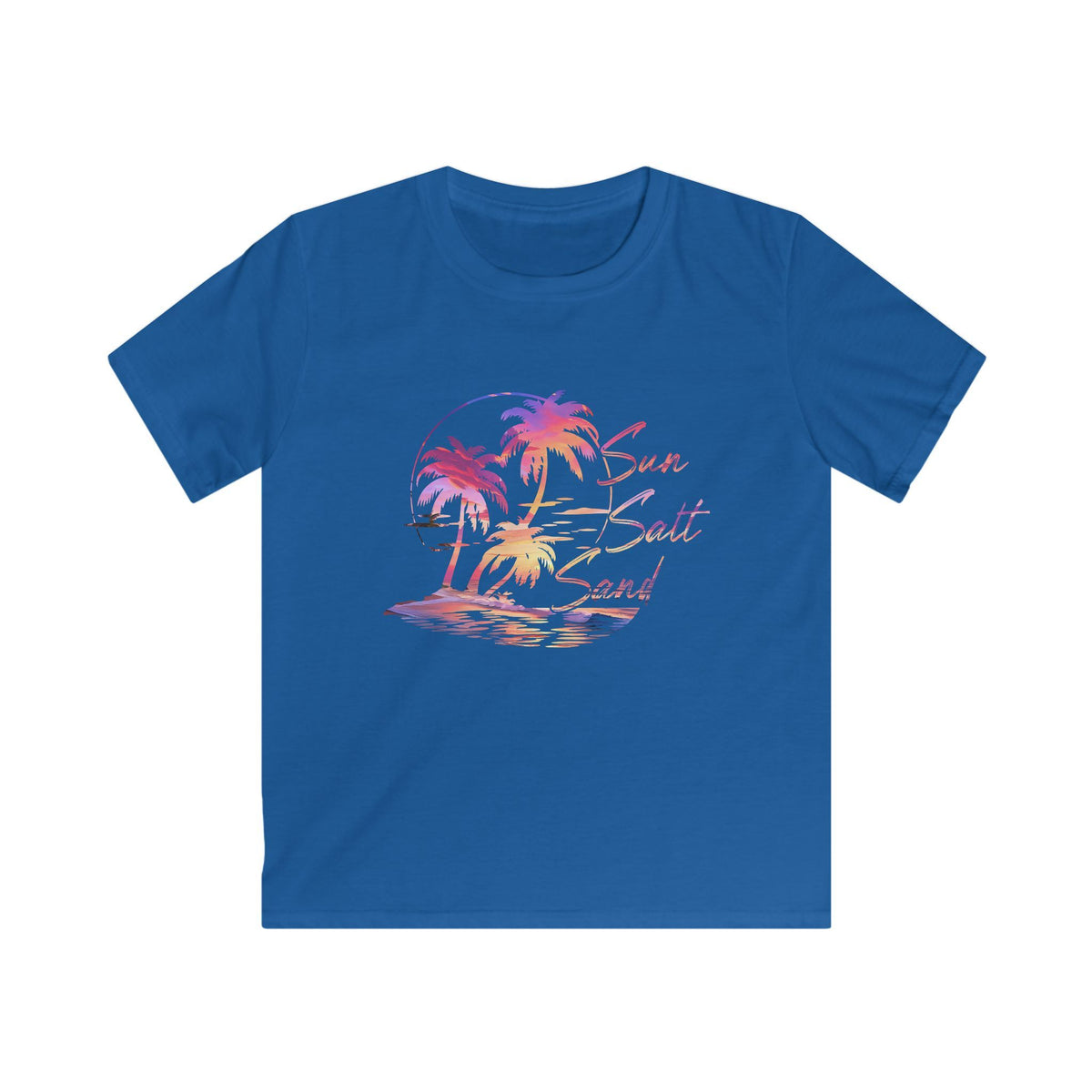 Kids Tee — 'Sun Salt Sand' Tropical Palm Beach Graphic