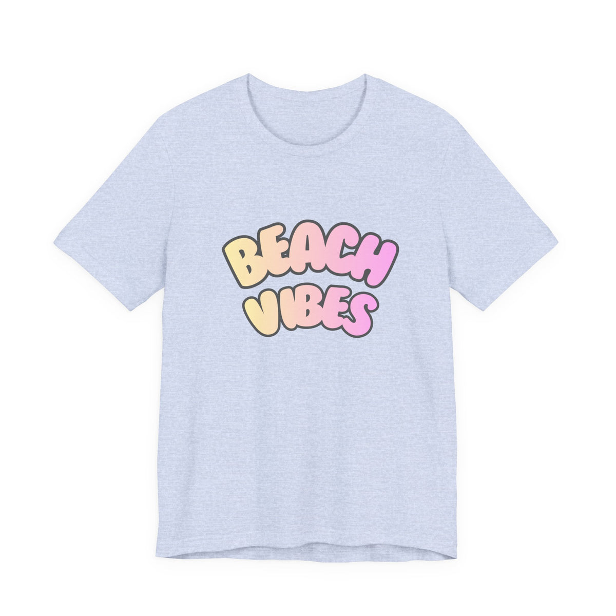 Beach Vibes T-Shirt — Pastel Retro Graphic Tee