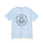 Kids 'Hello Fall' Tee — Playful Pumpkin & Autumn Words