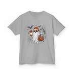 Kids Halloween Ghost Tee - Cute Pumpkin & Candy Corn Costume