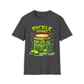 Adult Unisex Pickle Time T-Shirt — Cute Cartoon Pickle Jar Tee