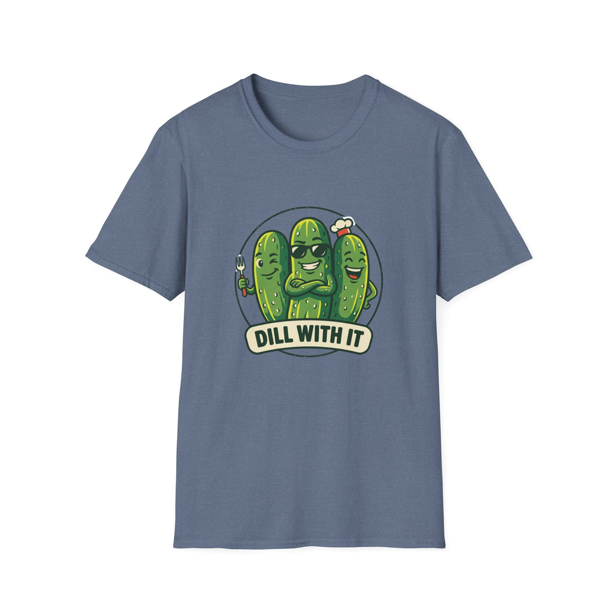 Dill With It T-Shirt — Funny Pickle Graphic Tee