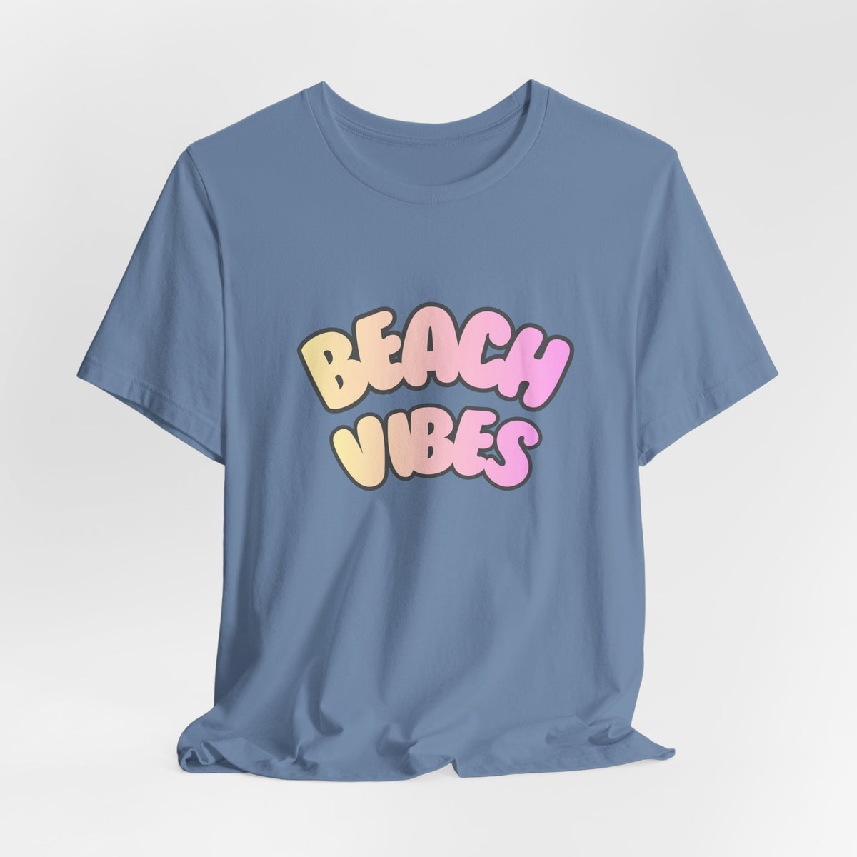 Beach Vibes T-Shirt — Pastel Retro Graphic Tee