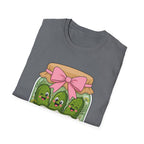 Adult - Unisex Tee - Dill With It Cute Pickle Jar Graphic Tee