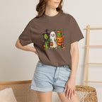 Halloween Trio T-Shirt — Cute Witch, Ghost & Pumpkin Costume Tee