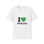 T-Shirt — "I  Pickles" Graphic Tee (Green Heart)
