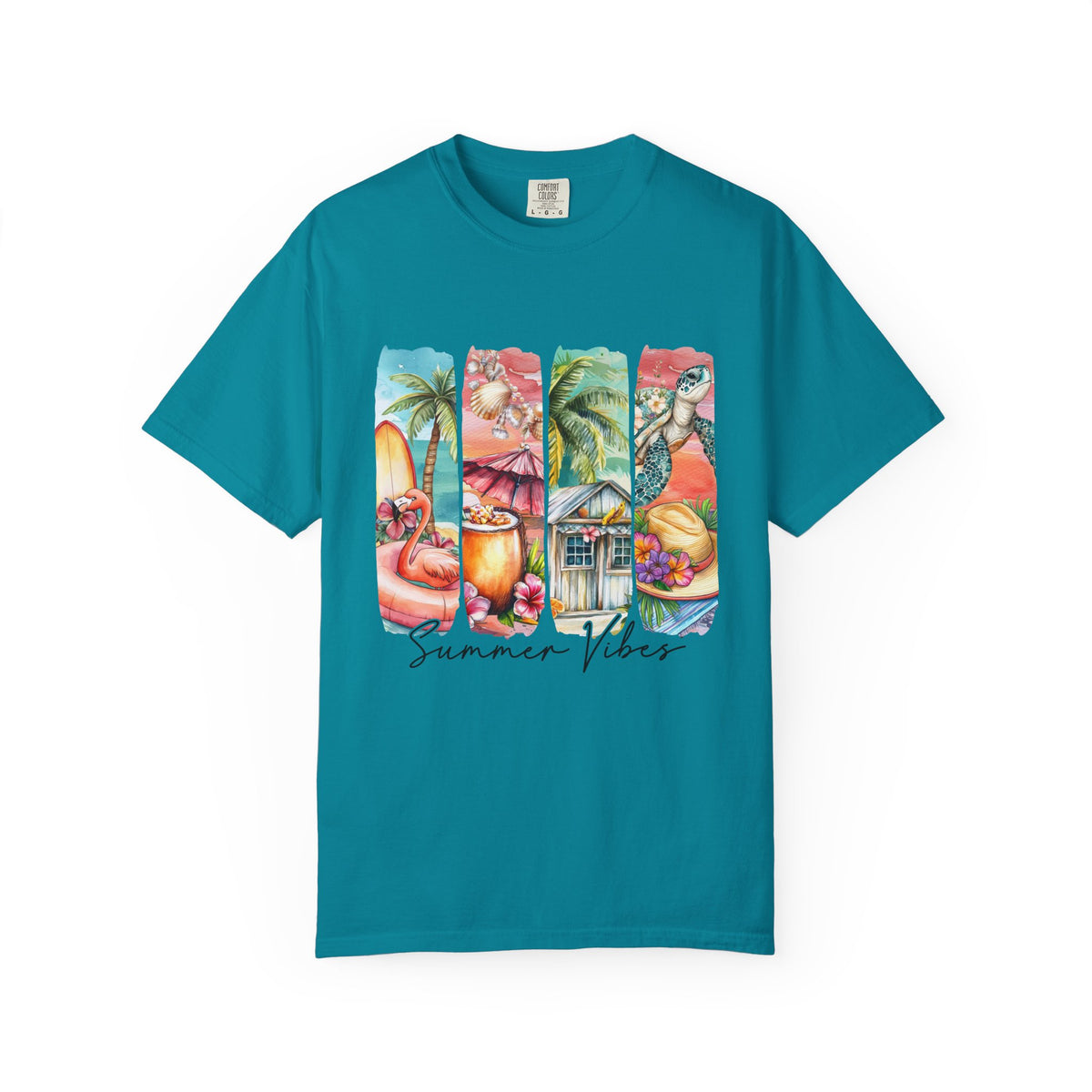 Summer Vibes T-Shirt — Tropical Beach Graphic Tee