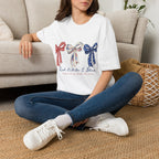 Patriotic Red White & Blue Bow T-Shirt