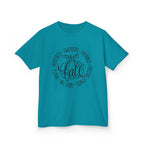 Kids 'Hello Fall' Tee — Playful Pumpkin & Autumn Words