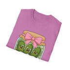 Adult - Unisex Tee - Dill With It Cute Pickle Jar Graphic Tee
