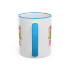 Dill With It Mug — Cute Pickle Jar Coffee Cup (Accent Rim & Handle)