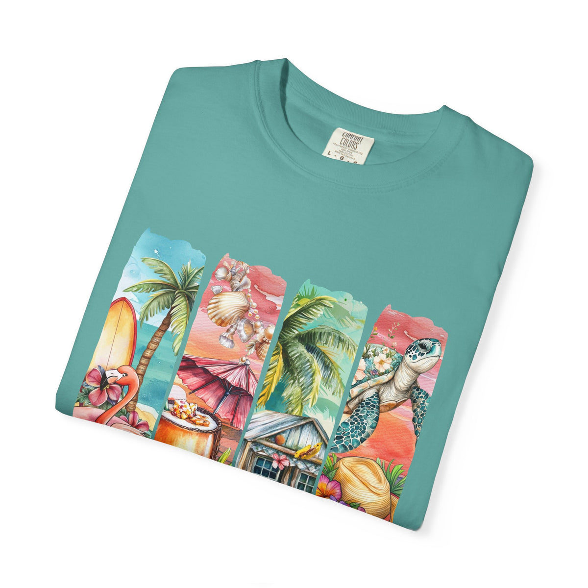 Summer Vibes T-Shirt — Tropical Beach Graphic Tee