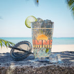Summer Vibes Tumbler — 16oz Sunsplash Drink Tumbler with Straw