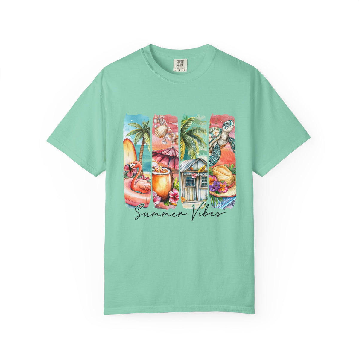 Summer Vibes T-Shirt — Tropical Beach Graphic Tee