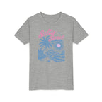 Kids Tee - "Salty Soul" Pastel Beach Palm Graphic