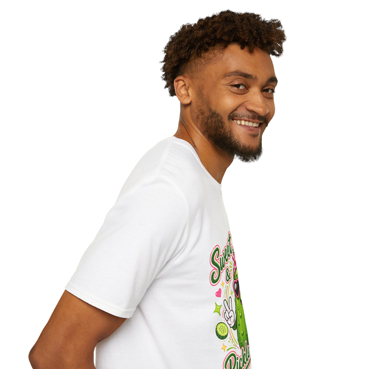 Sweet Sassy Pickle T-Shirt — "Sweet, Sassy & Pickle Obsessed" Cute Cactus/Pickle Graphic Tee