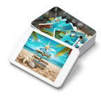Beach Signpost Jigsaw Puzzle with Tin — 'Salt in the Air, Sand in My Hair' Seaside Puzzle Gift