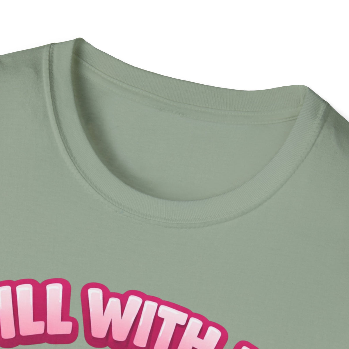 T-Shirt — Cute Kawaii Pickle Jar Design "Dill With It! Pickle Time!" | Funny Foodie Tee