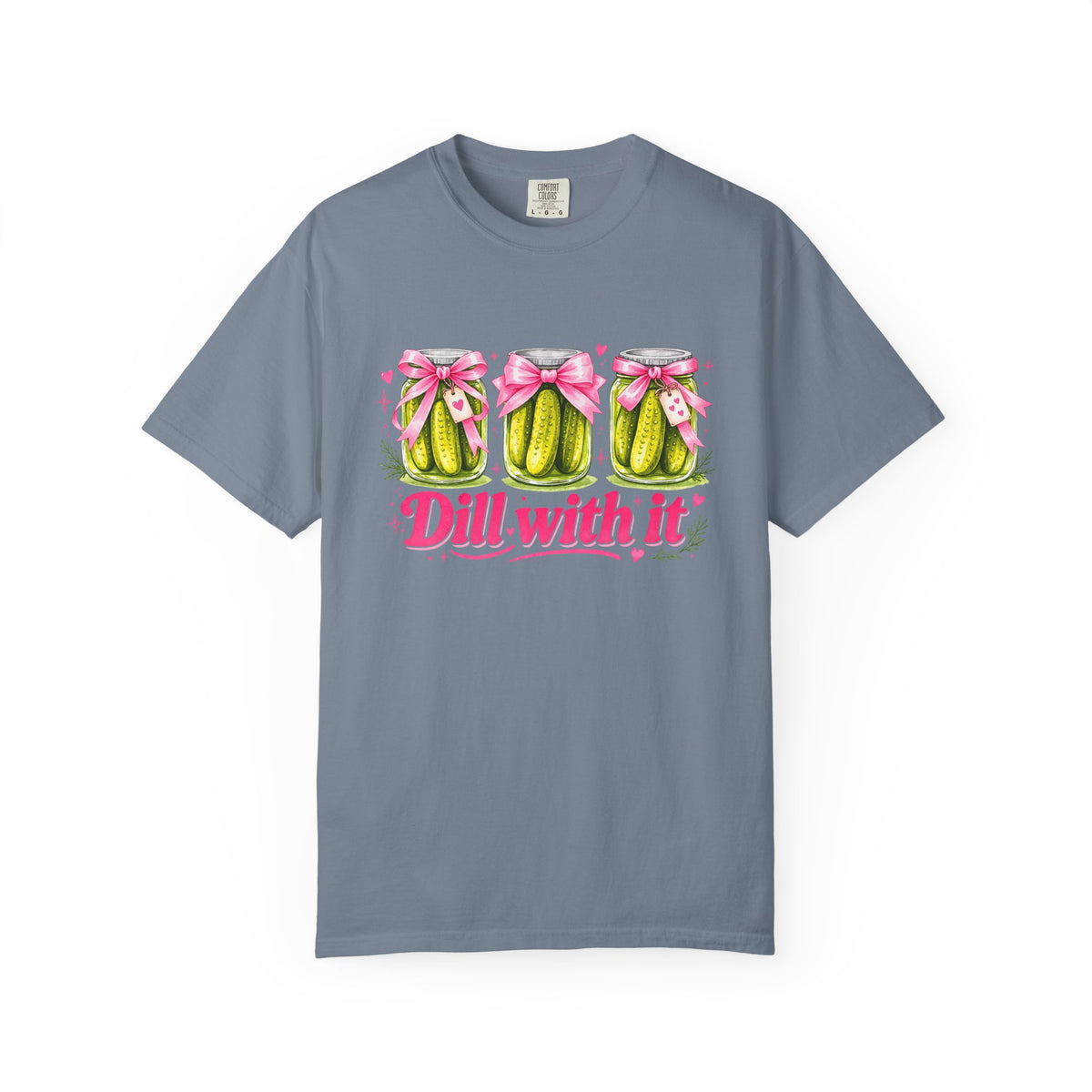 Dill With It T-Shirt — Cute Pickle Graphic Tee for Foodie & Mom Gifts