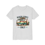 Kids Tee — "Beach Vibes Only" Surf Van Graphic
