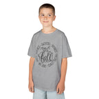 Kids 'Hello Fall' Tee — Playful Pumpkin & Autumn Words